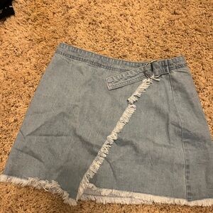 Denim Mini Wrap skirt. Size 27.